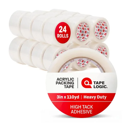 Vista 12 de Tape Logic Cinta de embalaje (6 rollos), 3" x 55 yardas - Recambio de cinta de embalaje de resistencia industrial para envío, mudanza, cumplimiento