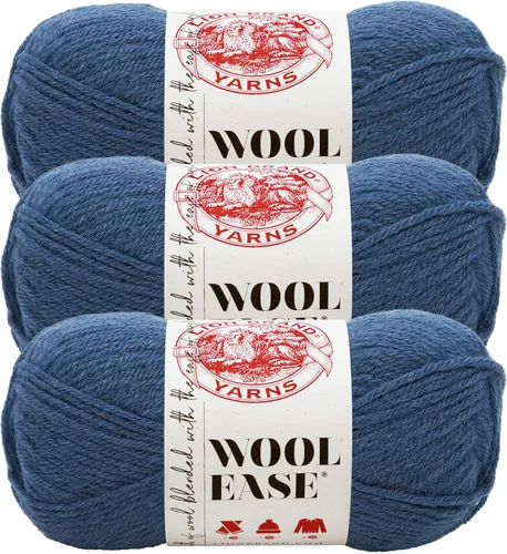 Vista 17 de Lion Brand Yarn, Wool-Ease - Ovillo de punto y ganchillo color rosa, 1