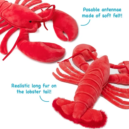 Vista 5 de TigerHart Lenora The Lobster - Peluche de 13 pulgadas