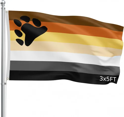 Vista 19 de Bandera para exteriores de SSK de poliéster resistente al clima por ambos lados. Tamaño grande: 3 pies por 5 pies, camuflaje (Army Star (Camo))