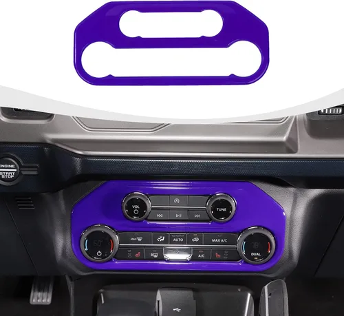 Vista 12 de RAZPOY para Bronco Cubierta del Panel del Interruptor de Aire Acondicionado, Moldura del Botón A/C de la Consola Central Compatible con Accesorios