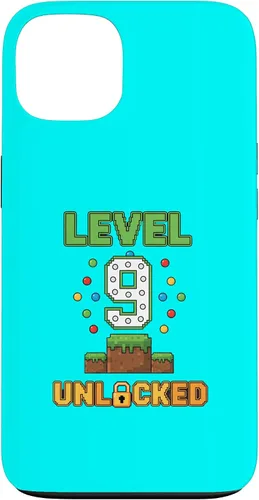 Vista 7 de Birthday Level 9 Unlocked 9th Birthday Gamer Level Up Birthd Case for iPhone 16