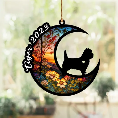 Vista 79 de Atrapasoles conmemorativo para perros, regalo de condolencia de perro de la pérdida del bulldog americano, regalos conmemorativos para los amantes
