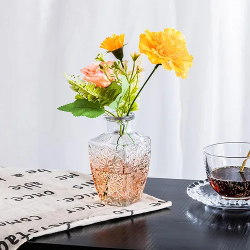 Vista 3 de Juego de jarrones de cristal, 24 jarrones pequeños para arreglos florales, bonito jarrón de flores a granel para decoración de mesa de centro
