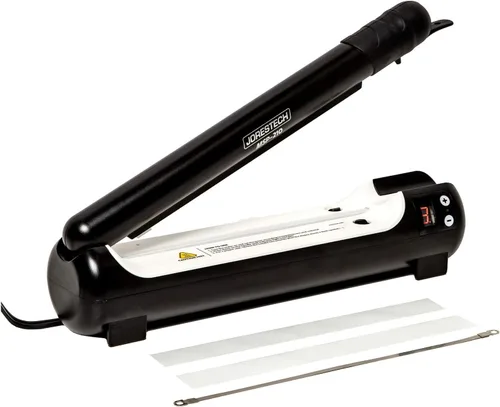 Vista 2 de JORESTECH Sellador manual de bolsas de impulso de 4 "/ 100 mm, carcasa resistente y transformador de cobre con kit de reparación de 110 voltios