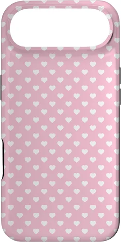 Vista 27 de Hearts Pattern Light Pink White Valentine Case for iPhone 17
