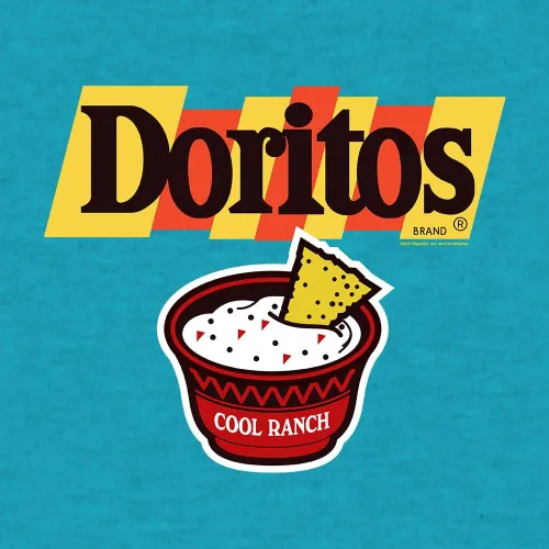 Vista 2 de Tee Luv Camisa Cool Ranch Doritos para hombre - Camiseta con logotipo de Tortilla Chip Snack