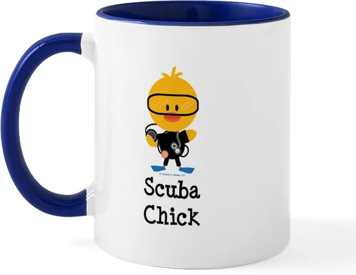 Vista 15 de CafePress Scuba Flag Diver Taza de café de cerámica de 11 oz (11.0 fl oz)
