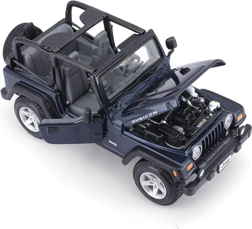 Vista 3 de Vehículo Maistom Jeep Wrangler Rubicon forjado, Azul metálico