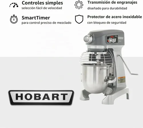 Vista 5 de Hobart HL120-1STD Legacy - Batidora de mesa, 12 cuartos de galón.