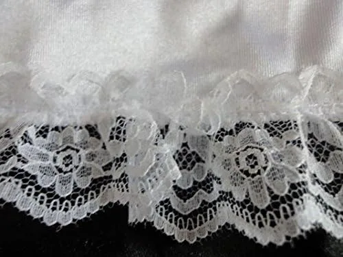 Vista 5 de Disfraz de sirvienta francesa para mujer, sexy, negro, satén, talla S-5XL