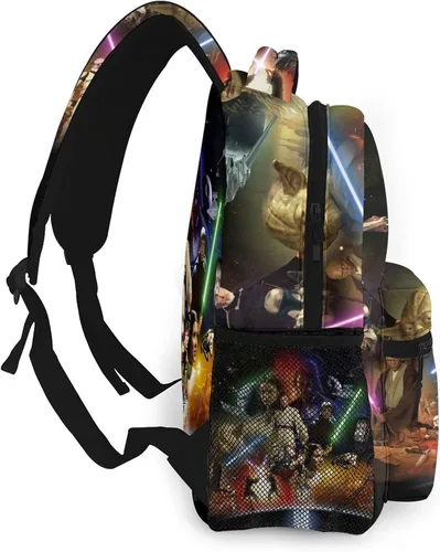 Vista 3 de Casual Backpack Durable Water Resistant Bookbag Shcool Bags For Teens
