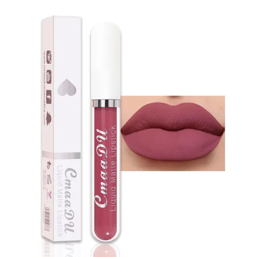 Vista 11 de evpct Lápiz Marcador de Línea de Labios Líquido de Larga Duración, Resistente al Agua, Rojo Oscuro Mate, Marcador de Línea de Labios y Lápiz Labial
