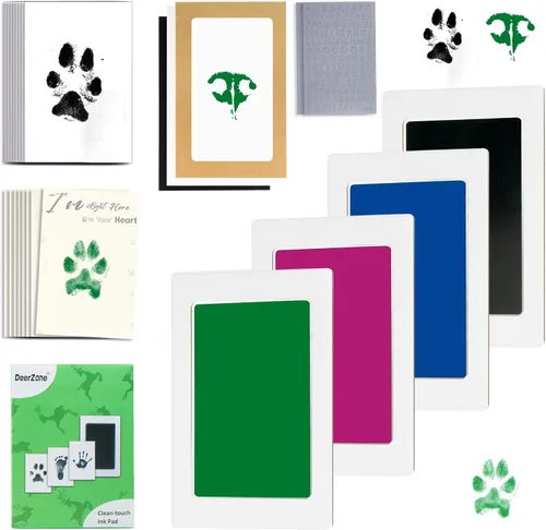 Vista 22 de DeerZone Kit de impresión de huellas sin tinta, kit de impresión de huellas de perro, kit de impresión de nariz de perro, almohadillas de tinta