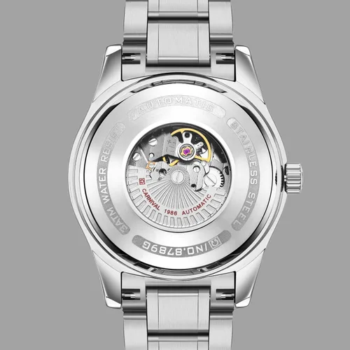Vista 5 de Juego de 2 relojes para parejas para él y ella, reloj automático para hombres y mujeres