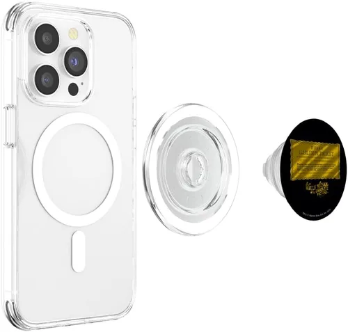 Vista 4 de Willy Wonka y la fábrica de chocolate, los PopSockets Golden Ticket MagSafe PopGrip para iPhone