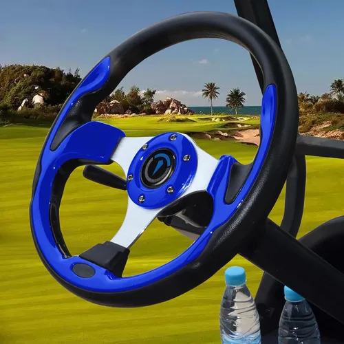 Vista 11 de Volante universal de carrito de golf para Club Car, EZGO, Yamaha, Star Car y otras marcas de carritos de golf y barcos. El adaptador se vende por