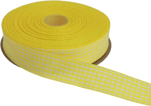 Vista 53 de Cinta a cuadros de 50 yardas cada rollo 100% poliéster con borde tejido (1/1-2 pulgadas x 50 yardas, negro)