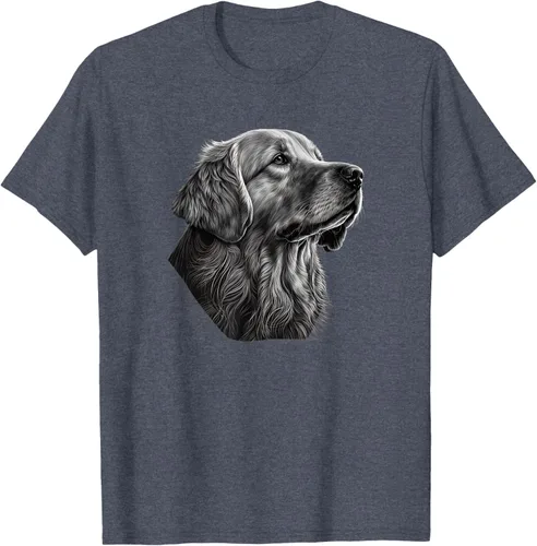 Vista 106 de Camiseta divertida Golden Retriever, Negro