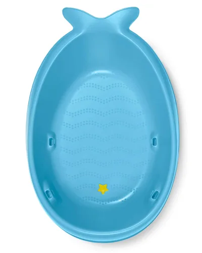 Vista 7 de Skip Hop Bañera para bebé, bañera inteligente de 3 etapas, Moby, azul (paquete de 2)
