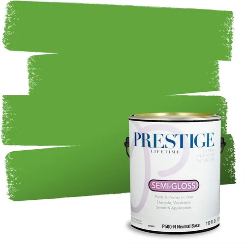 Vista 219 de PRESTIGE Pintura exterior e imprimación en uno, aloe, plano, 1 galón