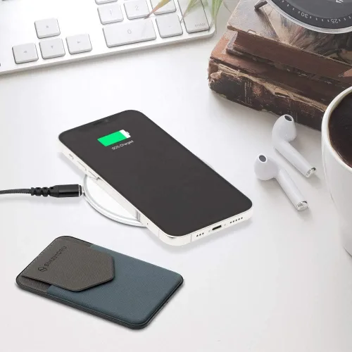 Vista 5 de Sinjimoru Funda magnética para tarjetas de privacidad, cartera magnética para teléfono que se adhiere como tarjetero de crédito para MagSafe