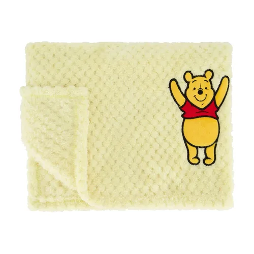 Vista 7 de Disney Paquete de 2 mantas de bebé para bebés y recién nacidos, manta de forro polar texturizado de felpa Winnie The Pooh, regalo unisex perfecto