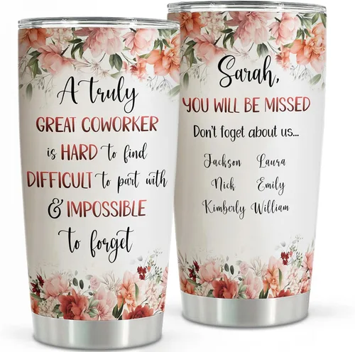 Vista 5 de Regalos personalizados para mujer jefa, vaso de 20 onzas, los mejores regalos para mujeres, regalos para jefe, regalos para jefe, regalos