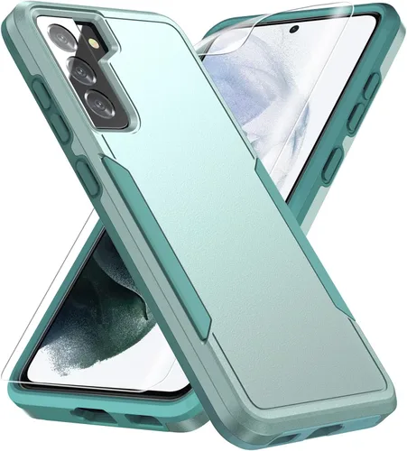 Vista 11 de Funda para Samsung Galaxy S21, con protector de pantalla HD [prueba de caídas de grado militar] Funda protectora resistente a prueba de golpes