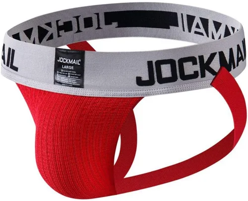 Vista 8 de JOCKMAIL Jockstrap Athletic Supporter Ropa interior Gimnasio Entrenamiento Correa Breve Hombres Tanga Verde militar