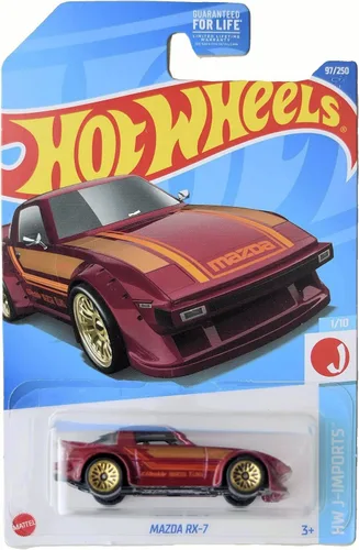 Vista 3 de Hot Wheels Paquete de 5 unidades de afinador de importación fundido a presión 2022 (L2593‑977M) Toyota Supra, Honda Civic Custom, Mazda RX‑7