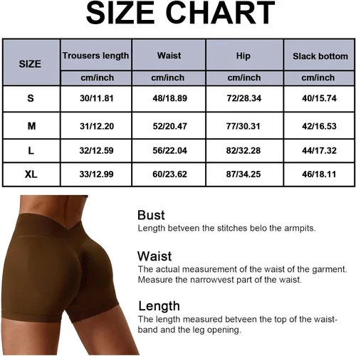 Vista 7 de Adisputent Pantalones cortos de gimnasio para mujer, sin costuras, con levantamiento de glúteos, pantalones cortos de entrenamiento para yoga