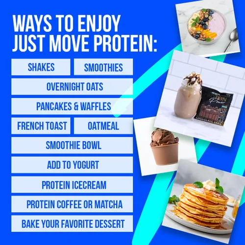 Vista 3 de Paquete de Muestra de Proteína Just Move - Lote de 7 Sabores
