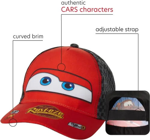 Vista 2 de Disney Minnie Mouse Ears - Gorro de béisbol para niñas de talla 2-4 o 4-7