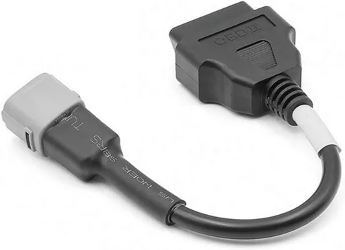 Vista 2 de Conector OBD2 Universal a Cable de Diagnóstico de 6 Pines para Motocicleta Suzuki
