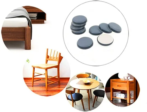 Vista 6 de ALIMITOPIA 20 piezas de muebles de teflón adhesivo para muebles de cocina, parachoques deslizante, almohadilla autoadhesiva para suelo de baldosas