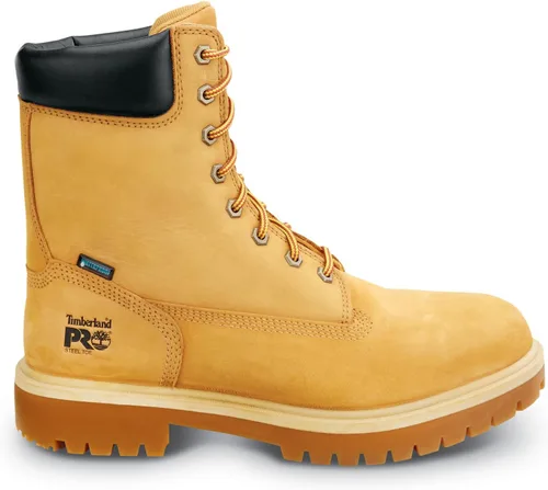 Vista 3 de Timberland PRO 8IN para hombre, puntera de acero, EH, MaxTrax antideslizante, bota WP