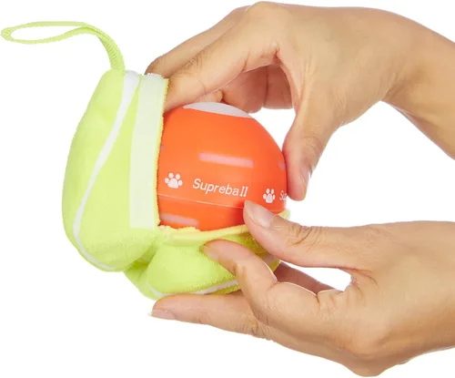 Vista 2 de PetDroid Paquete de 2 fundas de peluche de repuesto para pelotas de perro