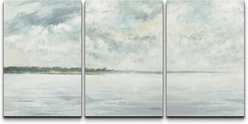 Vista 177 de NWT Juego de Arte de Pared de Lienzo Enmarcado Bosque Blanco y Negro Reflejo de Lago Paisaje Naturaleza Vida Silvestre Arte de Fotografía Rústico