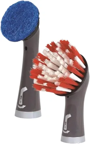 Vista 9 de Rubbermaid Reveal Power Scrubber - Cabezal Conectable de Cerdas Suaves y Velcro con 6 Almohadillas de Microfibra para Cepillo Eléctrico Inalámbrico