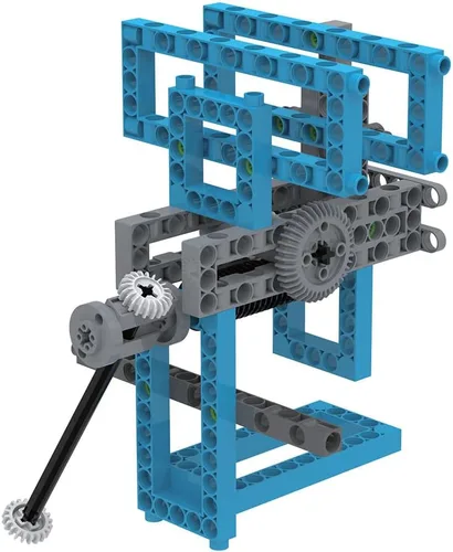 Vista 6 de Thames & Kosmos Kit de Experimentación Científica y Construcción de Modelos de Máquinas Simples, Introducción a la Física Mecánica, Construye 26