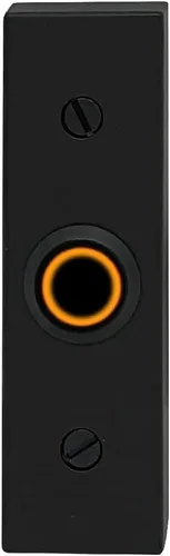 Vista 11 de Newhouse Hardware Botón de timbre de puerta de metal con cable iluminado rectangular en negro BT6RL, para timbre de puerta, zumbador o timbre, solo