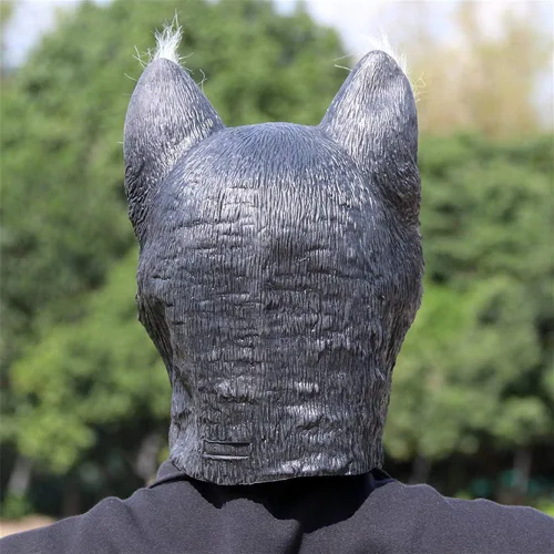 Vista 6 de Aimeely - Máscara de látex para Halloween, diseño de animales