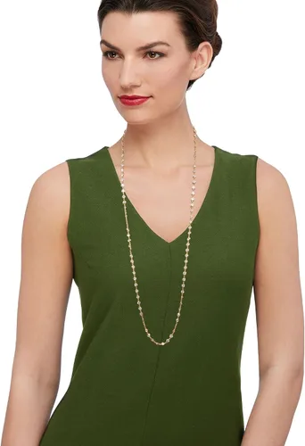Vista 4 de Ross-Simons 2000 ct tw Bezel-Set CZ Station Necklace in 18kt Gold Over Sterling