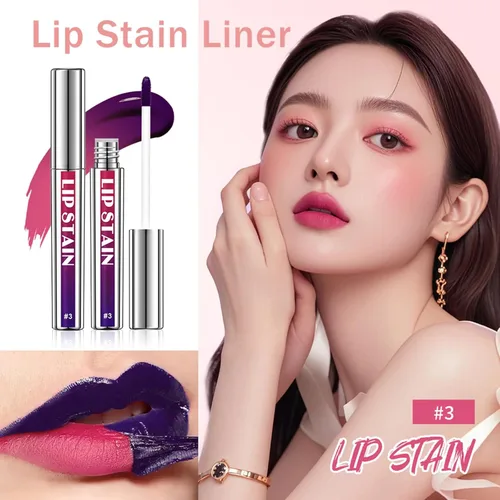 Vista 4 de 3 unidades de tinte de labios despegable, tinte de labios de larga duración, delineador de labios impermeable, delineador de labios que se despega