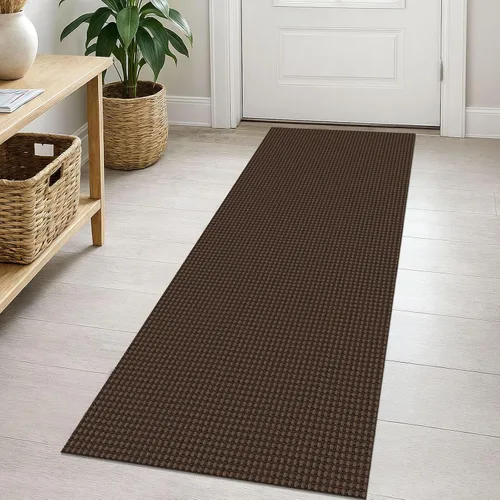 Vista 205 de EARTHALL Alfombra tejida de 2 x 3 pies, lavable para entrada, alfombra trenzada antideslizante, alfombra para puerta interior y exterior, alfombra