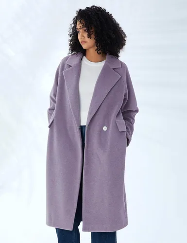 Vista 2 de Gabardinas para mujer, cuello de solapa, abrigo de lana de color sólido, abrigo de un solo pecho para mujer