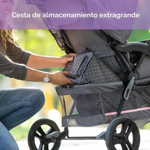 Vista 7 de Sistema de viaje Baby Trend EZ Ride SE con asiento de seguridad para bebé, Bluebell