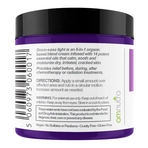 Vista 3 de OncoEase Oncology Cream - Loción orgánica para el cuidado de la piel para alivio tópico, hidratante extra fuerte para el cuidado de la piel seca
