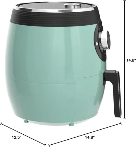 Vista 7 de Dash Freidora de aire de lujo, control de temperatura ajustable y función de apagado automático, tecnología AirCrisp®, espaciosa cesta Agua